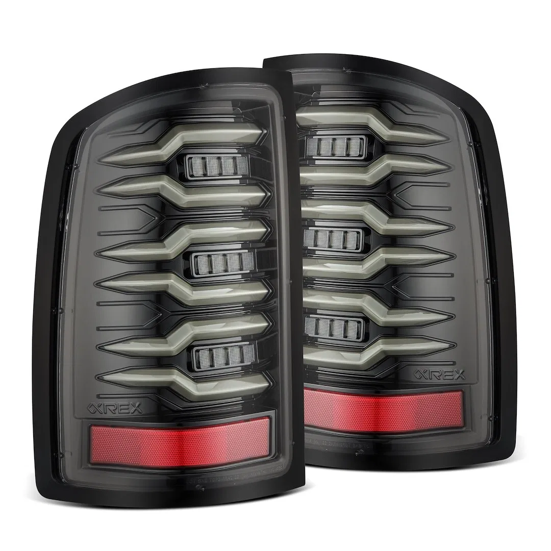 630070 – ALPHAREX USA Tail Light Assembly, LED Clear Polycarbonate Lens Alpha-Black Polypropylene Housing Red Parking...